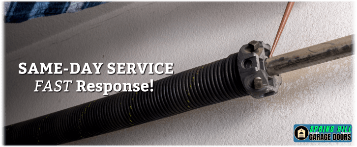 Broken Garage Door Spring Spring Hill FL